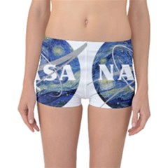 Vincent Van Gogh Starry Night Art Painting Planet Galaxy Boyleg Bikini Bottoms by Mog4mog4