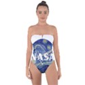 Vincent Van Gogh Starry Night Art Painting Planet Galaxy Tie Back One Piece Swimsuit View1