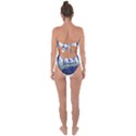 Vincent Van Gogh Starry Night Art Painting Planet Galaxy Tie Back One Piece Swimsuit View2