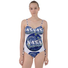 Vincent Van Gogh Starry Night Art Painting Planet Galaxy Sweetheart Tankini Set by Mog4mog4