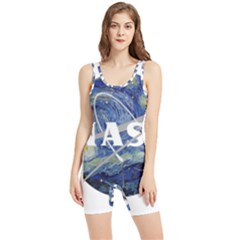 Vincent Van Gogh Starry Night Art Painting Planet Galaxy Women s Wrestling Singlet by Mog4mog4