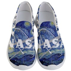 Vincent Van Gogh Starry Night Art Painting Planet Galaxy Men s Lightweight Slip Ons by Mog4mog4