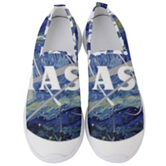 Vincent Van Gogh Starry Night Art Painting Planet Galaxy Men s Slip On Sneakers by Mog4mog4