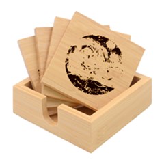 Vincent Van Gogh Starry Night Art Painting Planet Galaxy Bamboo Coaster Set by Mog4mog4