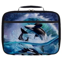 Orca Wave Water Underwater Full Print Lunch Bag by Mog4mog4