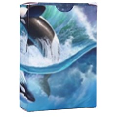 Orca Wave Water Underwater Playing Cards Single Design (rectangle) With Custom Box by Mog4mog4