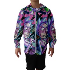 Cartoon Parody Time Travel Ultra Pattern Kids  Hooded Windbreaker by Mog4mog4