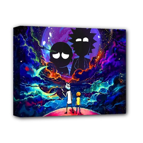 Cartoon Parody In Outer Space Deluxe Canvas 14  X 11  (stretched) by Mog4mog4