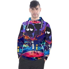 Cartoon Parody In Outer Space Men s Pullover Hoodie by Mog4mog4