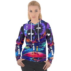 Cartoon Parody In Outer Space Women s Overhead Hoodie by Mog4mog4