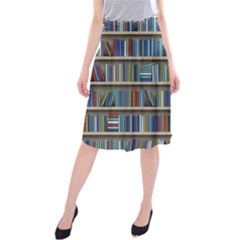 Bookshelf Midi Beach Skirt by Mog4mog4