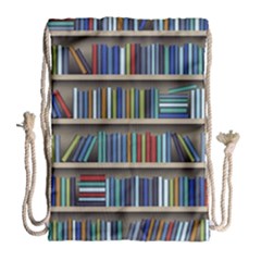 Bookshelf Drawstring Bag (large) by Mog4mog4