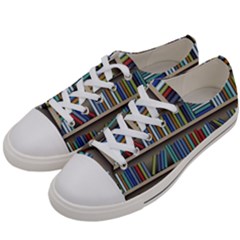 Bookshelf Men s Low Top Canvas Sneakers by Mog4mog4