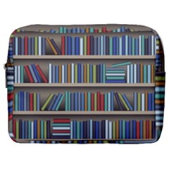 Bookshelf Make Up Pouch (large) by Mog4mog4