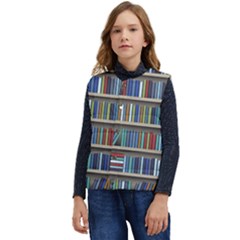 Bookshelf Kid s Short Button Up Puffer Vest	 by Mog4mog4