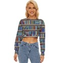 Bookshelf Lightweight Long Sleeve Sweatshirt View1