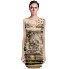 Antique Map Railway Lines Railway Train Char Classic Sleeveless Midi Dress by Mog4mog4