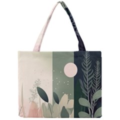 Spring Floral Plants Foliage Minimal Minimalist Mini Tote Bag by Mog4mog4