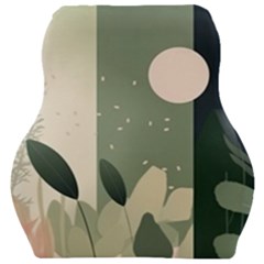 Spring Floral Plants Foliage Minimal Minimalist Car Seat Velour Cushion  by Mog4mog4