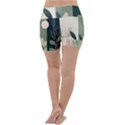 Spring Floral Plants Foliage Minimal Minimalist Lightweight Velour Yoga Shorts View4