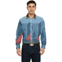 Town Vector Illustration Illustrator City Urban Men s Long Sleeve  Shirt View1