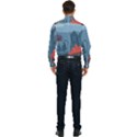 Town Vector Illustration Illustrator City Urban Men s Long Sleeve  Shirt View2