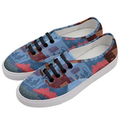 Town Vector Illustration Illustrator City Urban Women s Classic Low Top Sneakers by Mog4mog4