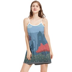 Town Vector Illustration Illustrator City Urban Summer Frill Dress by Mog4mog4