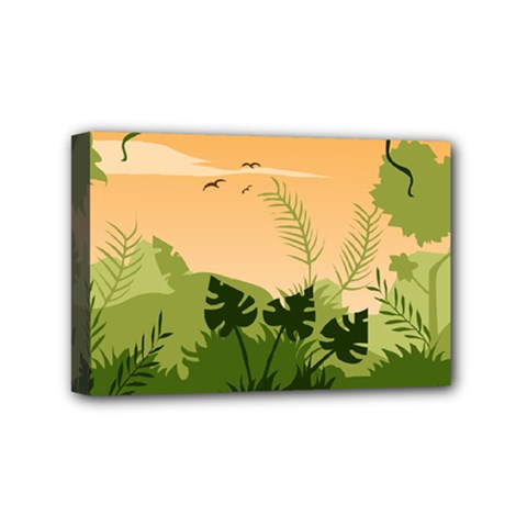 Forest Images Vector Mini Canvas 6  X 4  (stretched) by Mog4mog4