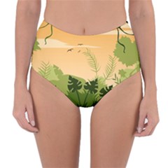 Forest Images Vector Reversible High-waist Bikini Bottoms by Mog4mog4