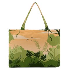 Forest Images Vector Zipper Medium Tote Bag by Mog4mog4