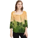 Forest Images Vector Chiffon Quarter Sleeve Blouse View1