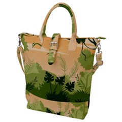 Forest Images Vector Buckle Top Tote Bag by Mog4mog4