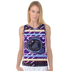 Abstract Sphere Room 3d Design Shape Circle Women s Basketball Tank Top by Mog4mog4