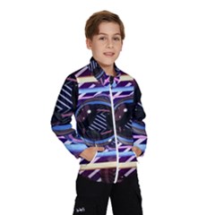 Abstract Sphere Room 3d Design Shape Circle Kids  Windbreaker