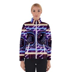 Abstract Sphere Room 3d Design Shape Circle Women s Bomber Jacket