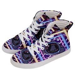 Abstract Sphere Room 3d Design Shape Circle Men s Hi-top Skate Sneakers by Mog4mog4