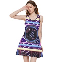 Abstract Sphere Room 3d Design Shape Circle Inside Out Racerback Dress by Mog4mog4