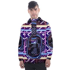 Abstract Sphere Room 3d Design Shape Circle Men s Front Pocket Pullover Windbreaker by Mog4mog4