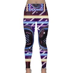 Abstract Sphere Room 3d Design Shape Circle Lightweight Velour Classic Yoga Leggings by Mog4mog4