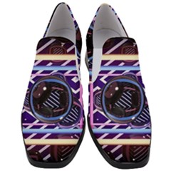 Abstract Sphere Room 3d Design Shape Circle Women Slip On Heel Loafers by Mog4mog4