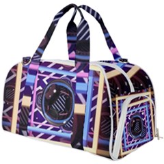 Abstract Sphere Room 3d Design Shape Circle Burner Gym Duffel Bag by Mog4mog4