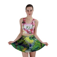 Landscape Illustration Nature Forest River Water Mini Skirt by Mog4mog4