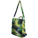 Landscape Illustration Nature Forest River Water Crossbody Backpack View1