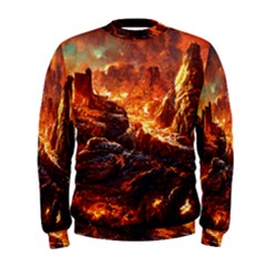 Nature Wallpaper Vulcanic Landscape Men s Sweatshirt