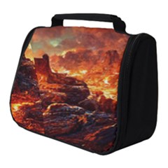 Nature Wallpaper Vulcanic Landscape Full Print Travel Pouch (small) by Mog4mog4