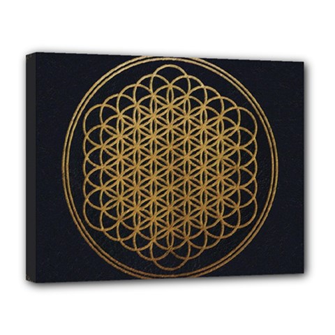 Horizon Sempiternal Bring Abstract Pattern Canvas 14  X 11  (stretched) by Bakwanart