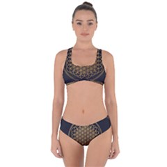 Horizon Sempiternal Bring Abstract Pattern Criss Cross Bikini Set by Bakwanart