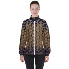 Horizon Sempiternal Bring Abstract Pattern Women s High Neck Windbreaker by Bakwanart