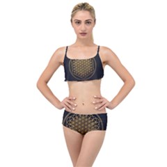 Horizon Sempiternal Bring Abstract Pattern Layered Top Bikini Set by Bakwanart